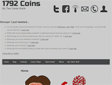 Tablet Screenshot of 1792coins.com